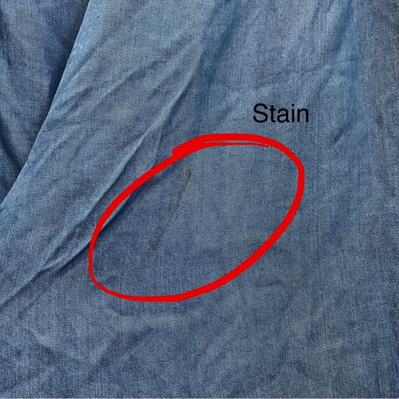 MICHAEL Michael Kors Chambray Lyocell Belted Casual Wide Leg  Capri Pants Size 8 - Picture 15 of 15